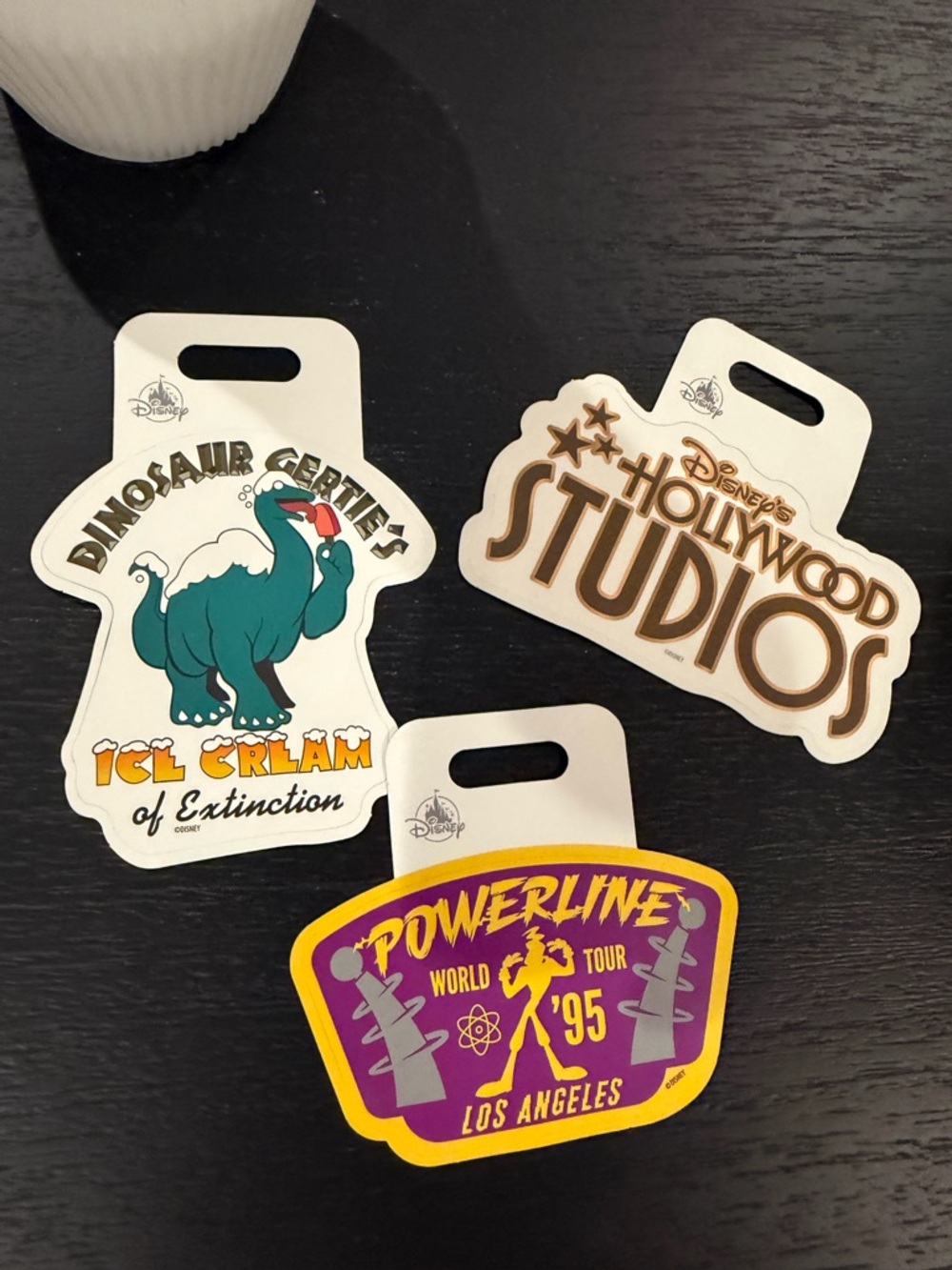 Disney parks sticker set Hollywood Studios & Dino Ice Cream and powerline